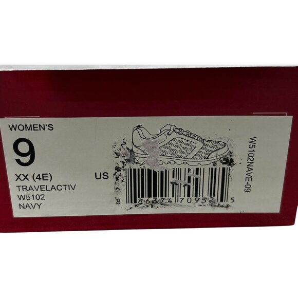 Propét Womens TravelActiv Sneakers Navy Size 9 4E Lightweight & Comfortable - Picture 8 of 9